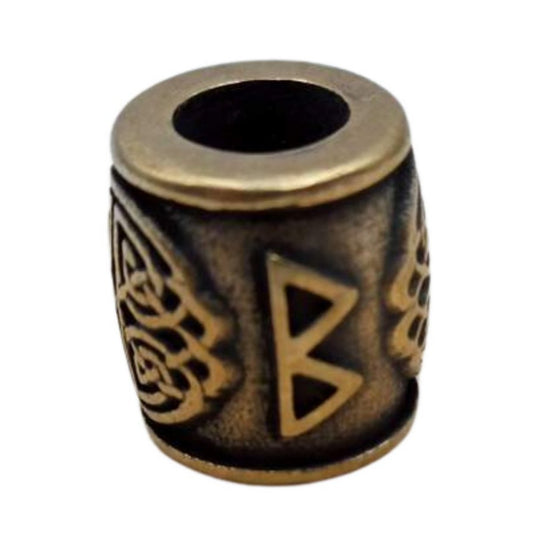 Бронзова намистина з руною Berkana Беркана Бронза