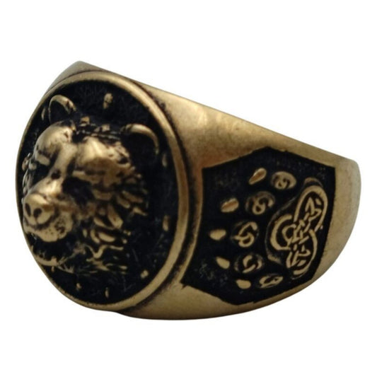 Перстень Ведмідь 2.0 16 мм Бронза