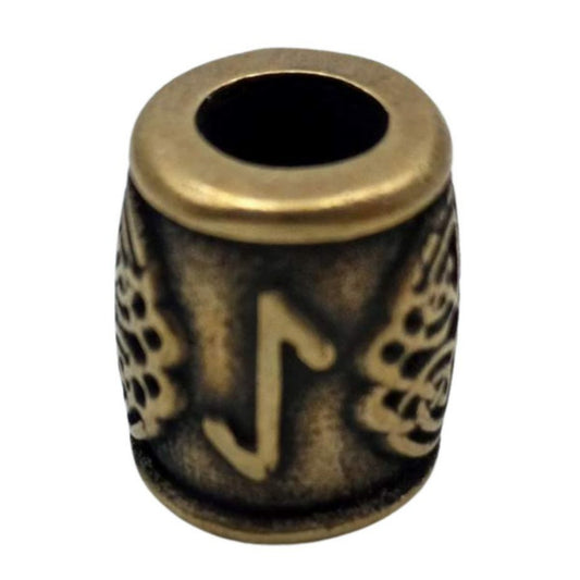 Бронзова намистина з руною Eihwaz Ейхваз Бронза