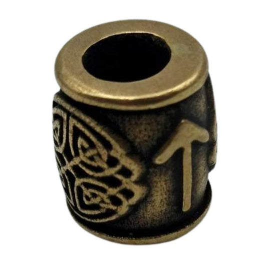 Бронзова намистина з руною Tiwaz Тіваз