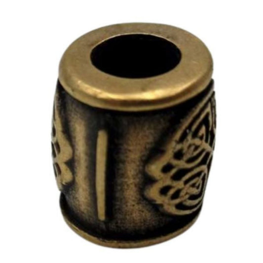 Паракордова намистина з руною Isa Іса Бронза