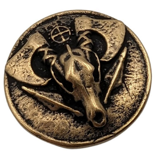 Кругла намистина Череп вовка для паракорду