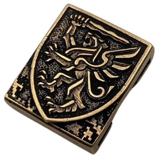 Молле кліпса з емблемою 80 ОДШБр Бронза