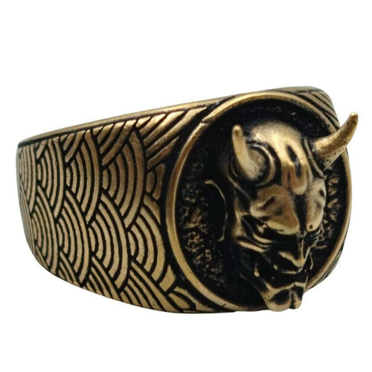 Перстень маска Оні