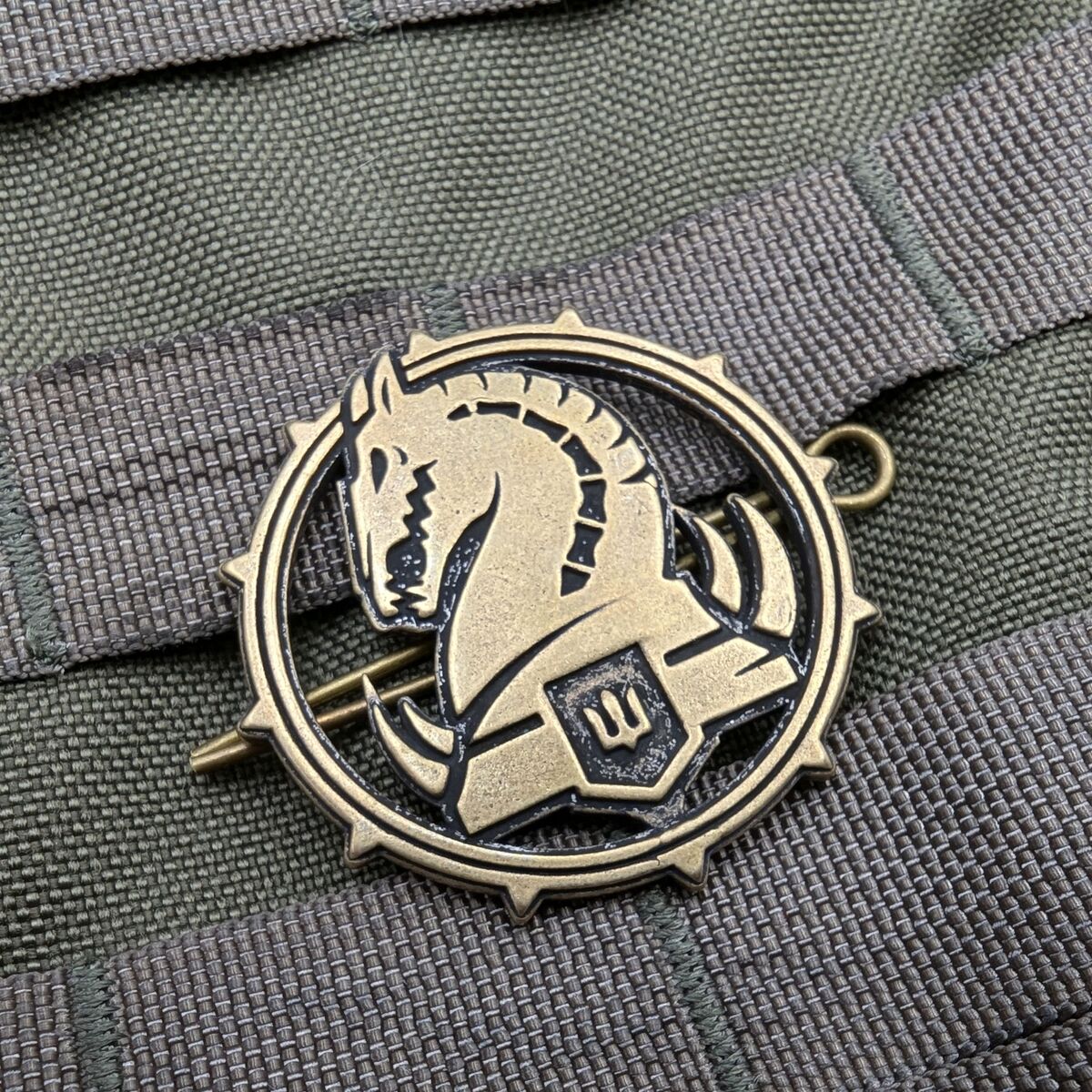 Кокарда "47 ОМБр" з бронзи