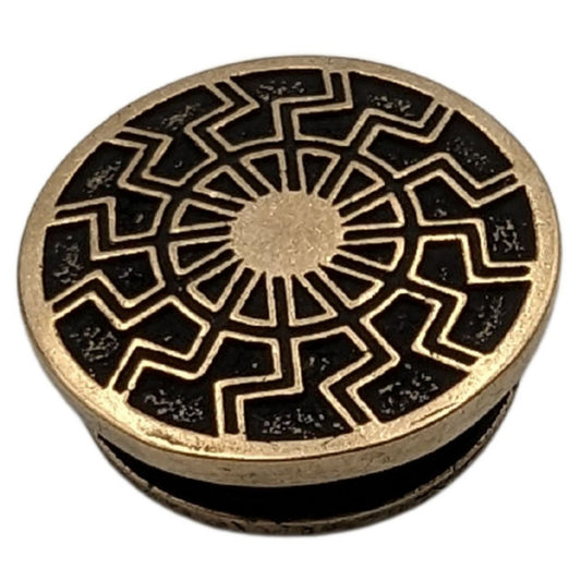 Чорне сонце кругла намистина для паракорду