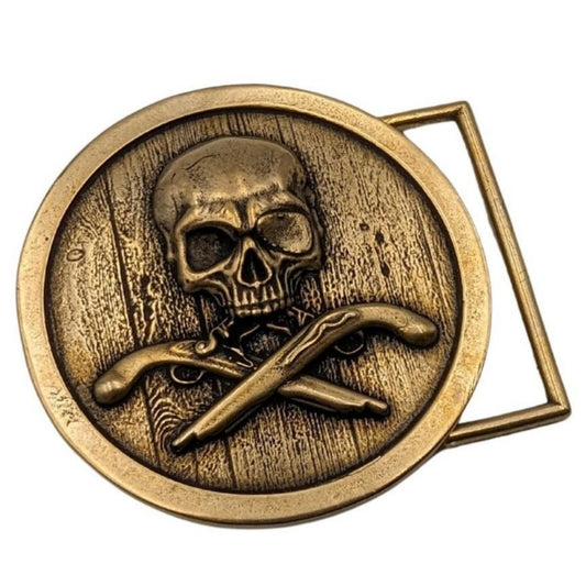 Пірат кругла пряжка з бронзи