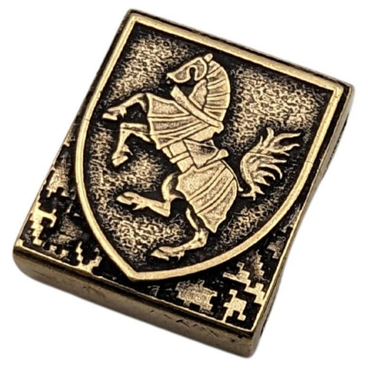 Молле кліпса з лого 1-ї танкової бригади Бронза