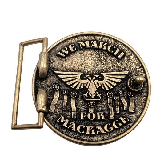 Ультрамарини кругла пряжка з бронзи