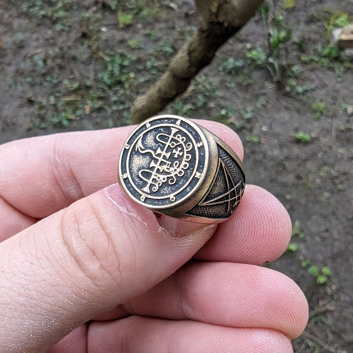 Перстень з сигілою демона Асмодея Asmodeus