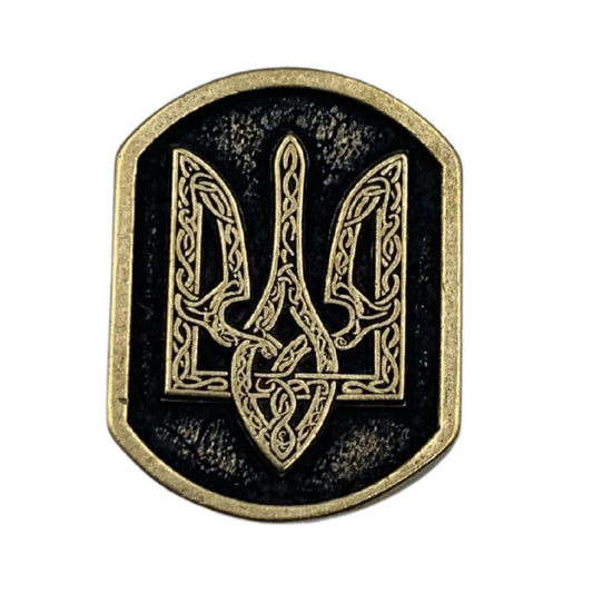 Тризуб Маммен намистина для паракорду з бронзи