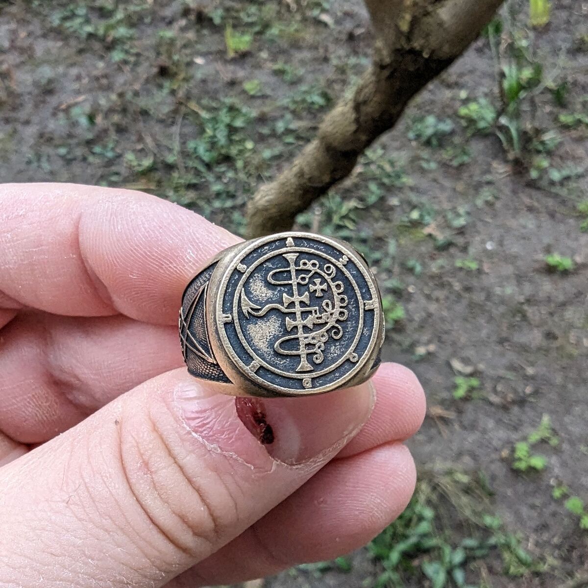 Перстень з сигілою демона Асмодея Asmodeus