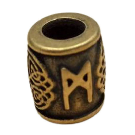 Бронзова намистина з руною Mannaz Манназ