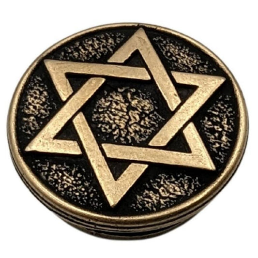 Зірка Давида кругла намистина для паракорду