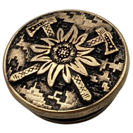 Кругла намистина для паракорду Гірська піхота з бронзи