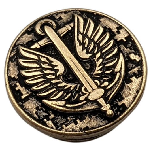 Кругла намистина для паракорду Морська піхота з бронзи