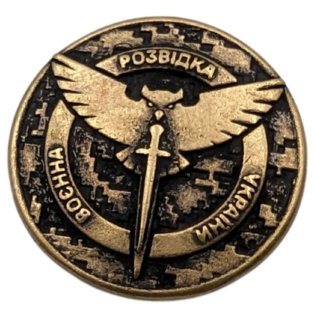 Бронзова намистина "Воєнна розвідка" для паракорду Бронза