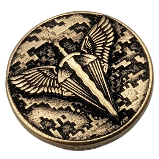 Бронзова намистина для паракорду з емблемою ДШВ