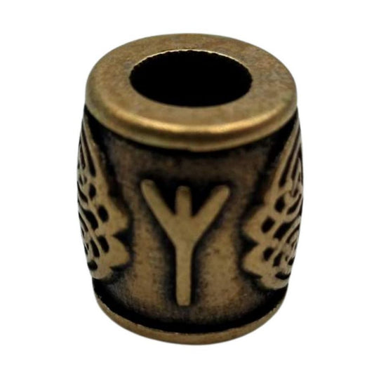 Бронзова намистина з руною Algiz Альгіз Бронза