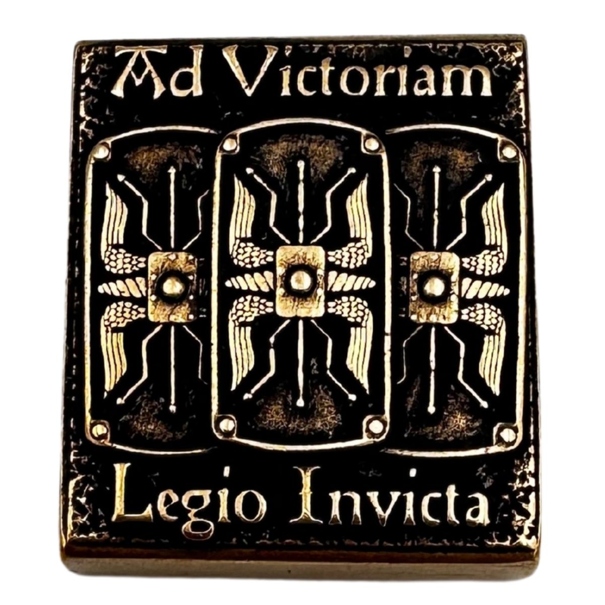 Молле кліпса "Legio invicta" з бронзи