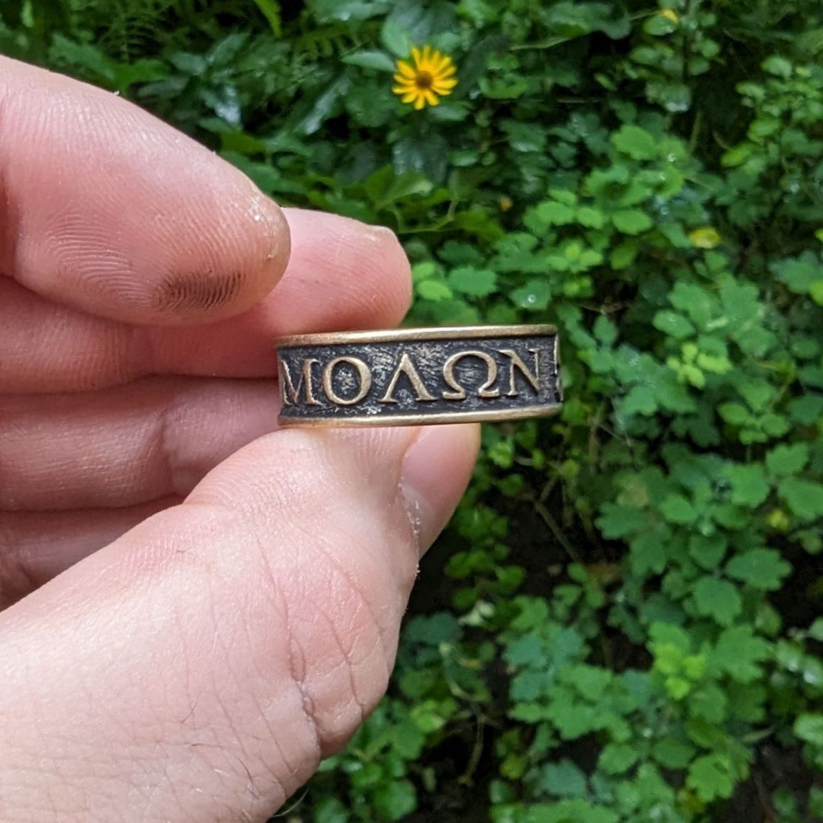 Перстень Molon Labe