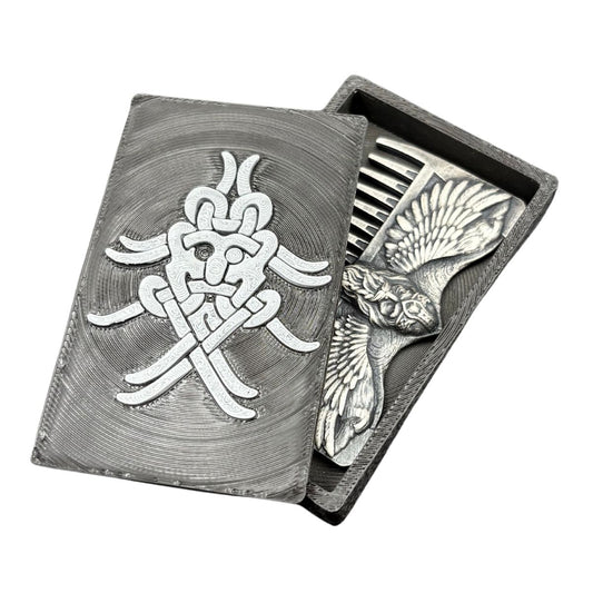 Подарункова коробка для гребінців з маскою Одіна