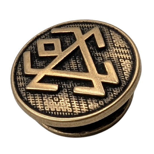 Чорнобог намистина для паракорду з бронзи