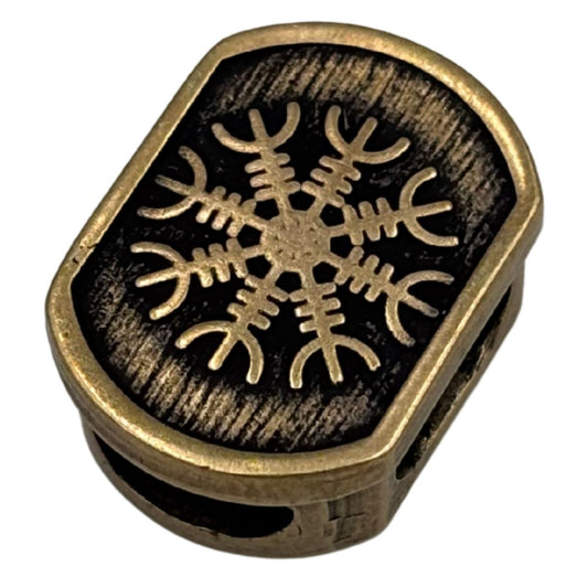 Шолом Жаху намистина для паракорду з бронзи