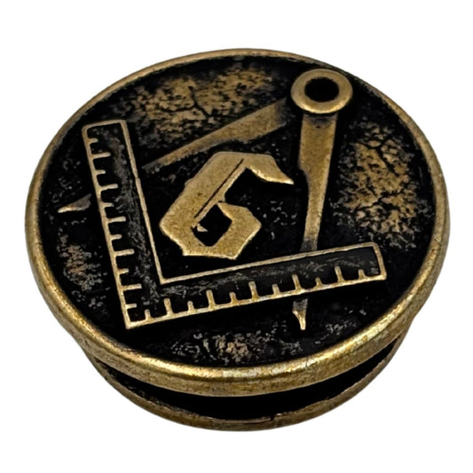 Масонське око намистина для паракорду з бронзи