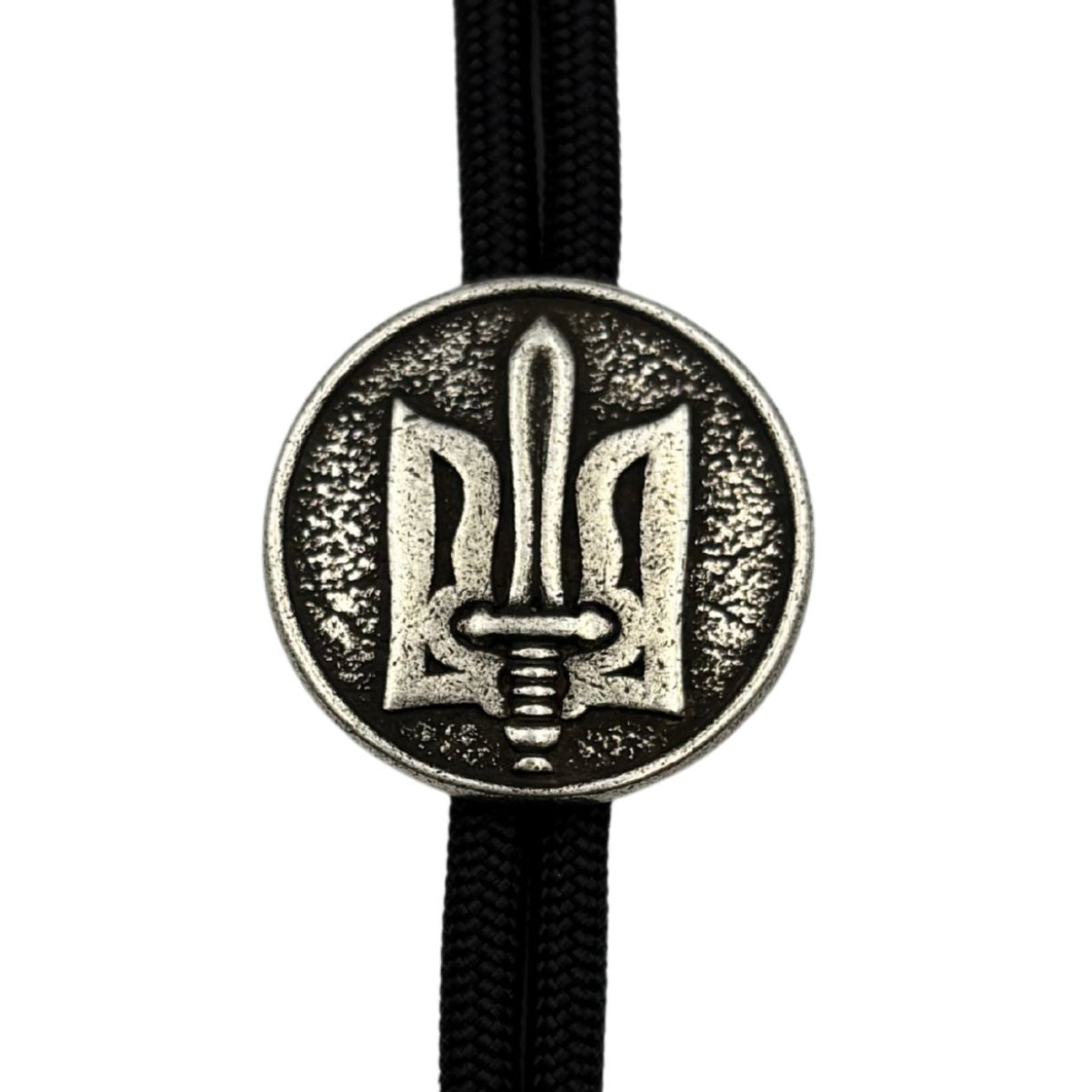 Тризуб ОУН намистина для паракорду з бронзи