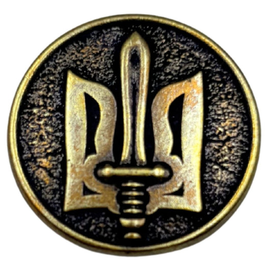 Тризуб ОУН намистина для паракорду з бронзи