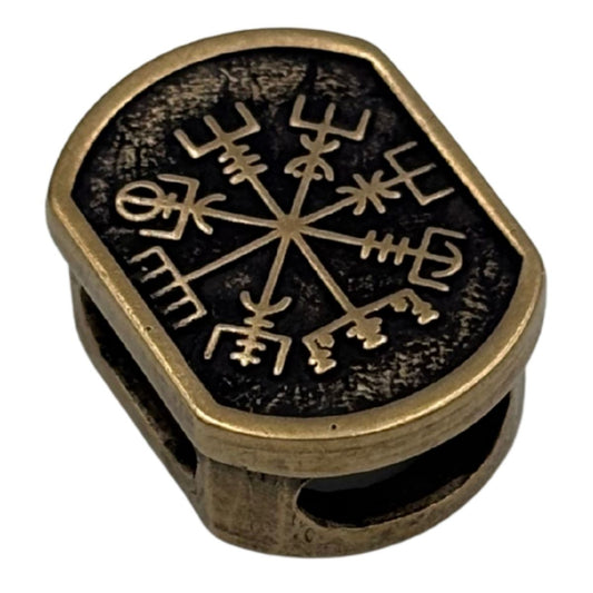 Вегвізир намистина для паракорду з бронзи