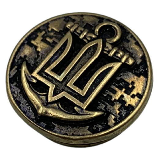 ВМС ЗСУ намистина для паракорду з бронзи