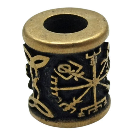 Бронзова намистина з символом Вегвізир