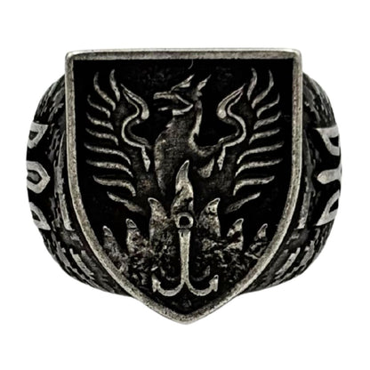 Перстень Віійськової частини А7367 16 мм Посріблення