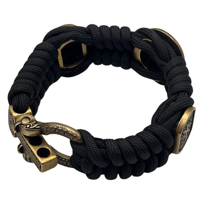 Паракордовий браслет з намистинами Сігурд та Фафнір