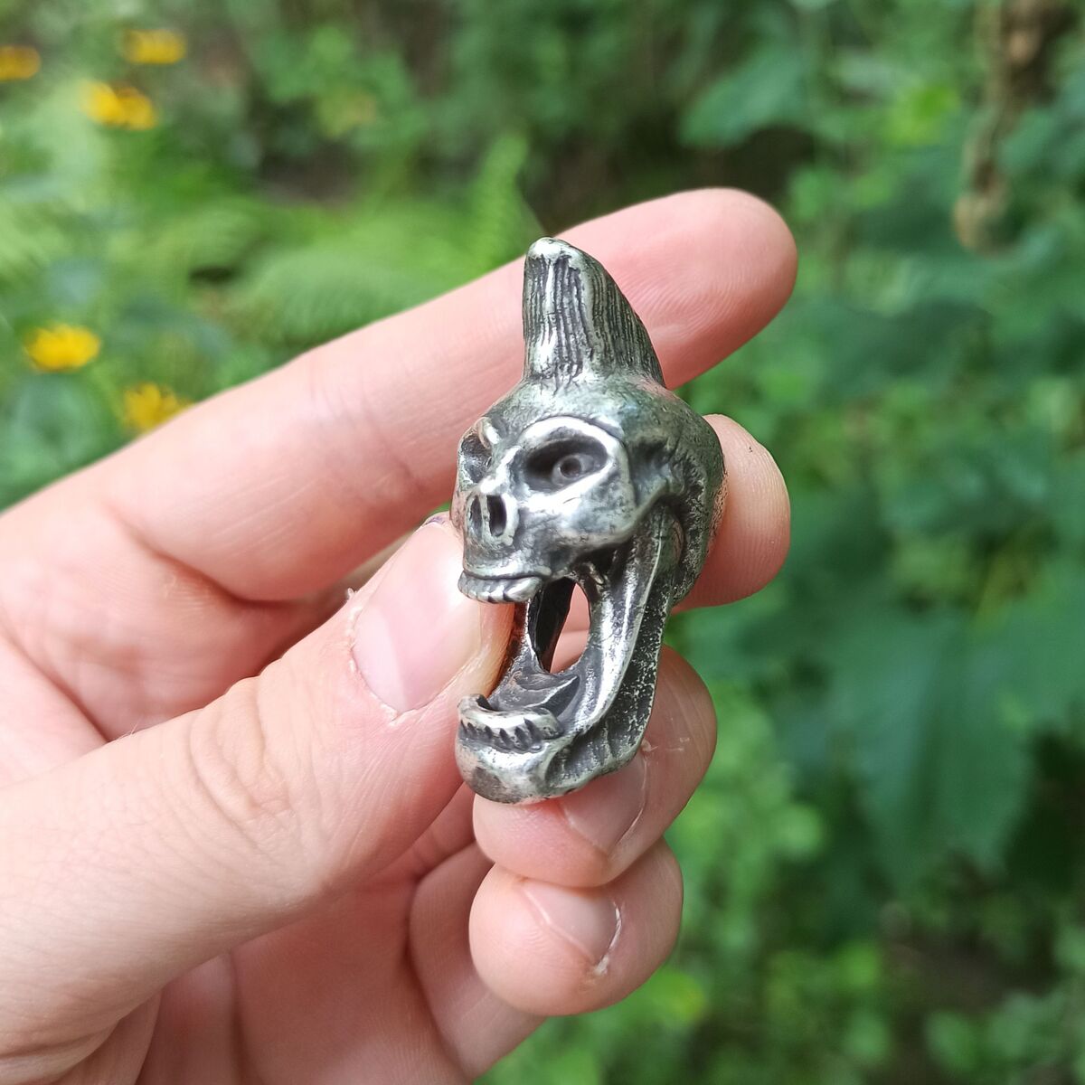 Psychobilly намистина для паракорду Посріблення