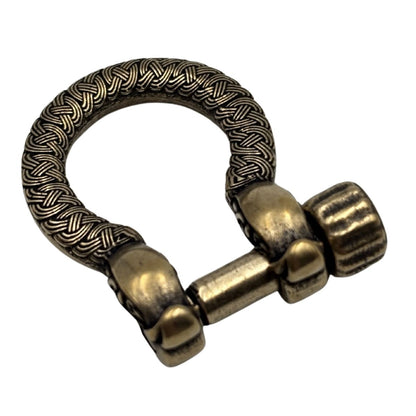 Бронзова застібка шакл з драконами для паракордового браслета