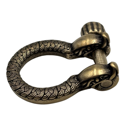 Бронзова застібка шакл з драконами для паракордового браслета