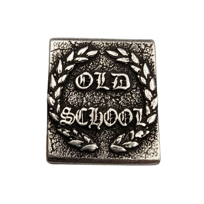 Молле кліпса "Old school" з бронзи Посріблення  