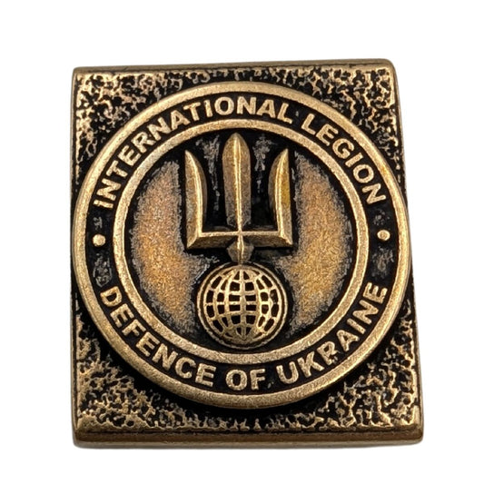 Кліпса MOLLE Інтернаціональний легіон територіальної оборони України Бронза