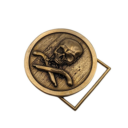 "Пірат" кругла пряжка з бронзи   