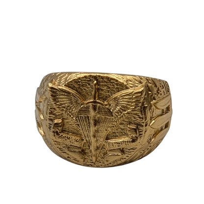 Перстень ДШВ 16 мм Позолота