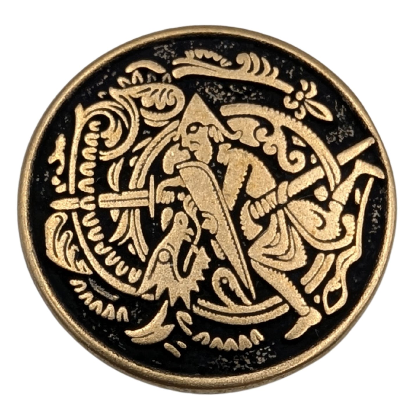 Сігурд та Фафнір Намистина для паракорду Бронза