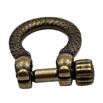 Бронзова застібка шакл з драконами для паракордового браслета