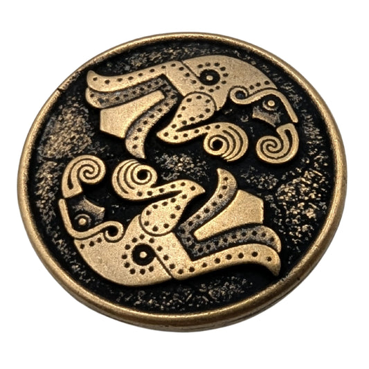 Нордичні Ворони - Намистина для паракорду Бронза