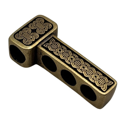 Язичок для застібки шакл з драконами для паракордового браслета