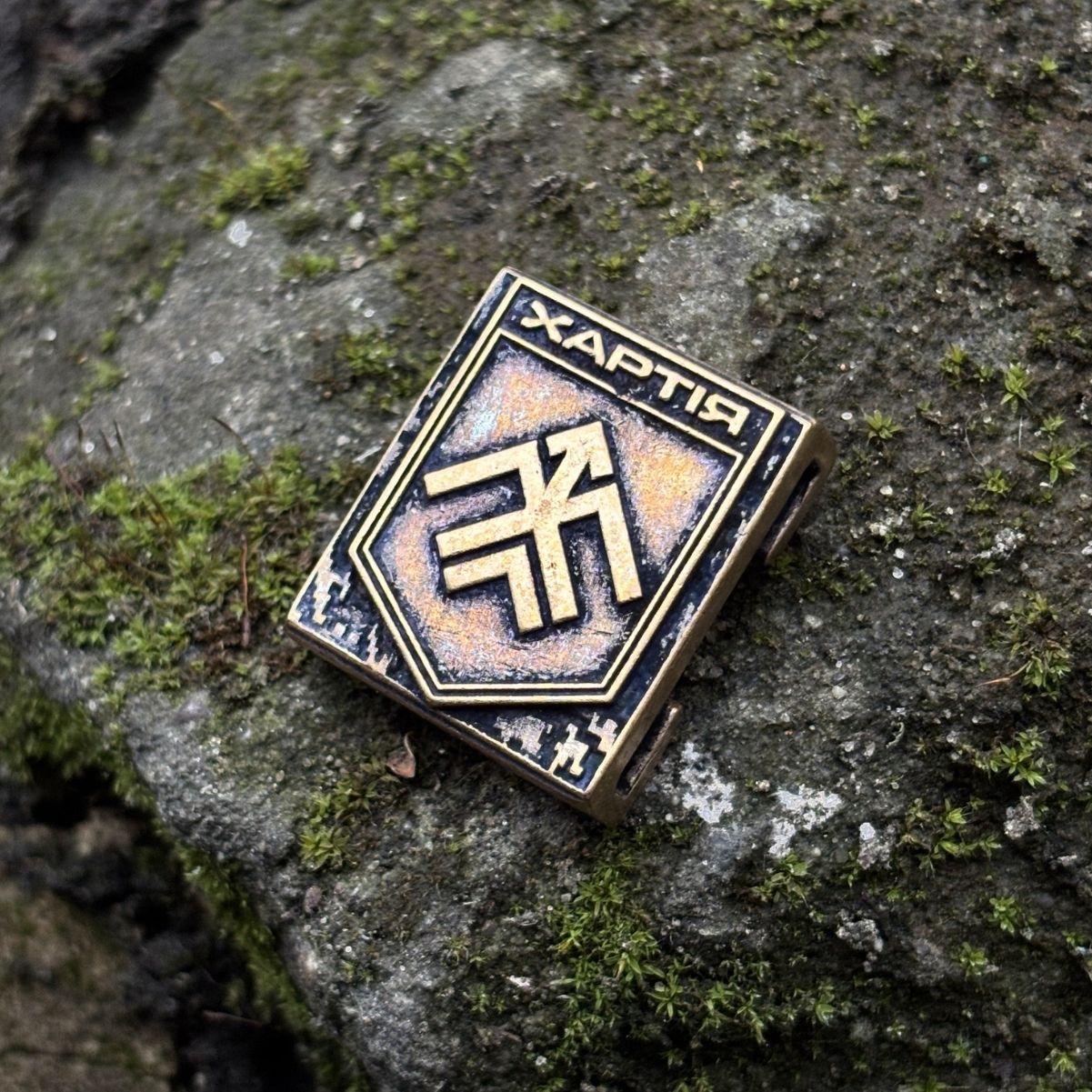 Молле кліпса з емблемою 13-ї бригади оперативного призначення НГУ Хартія