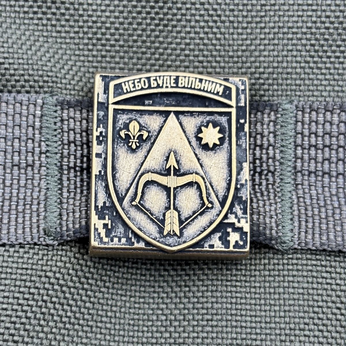 Молле кліпса з емблемою 208 зенітної ракетної бригади