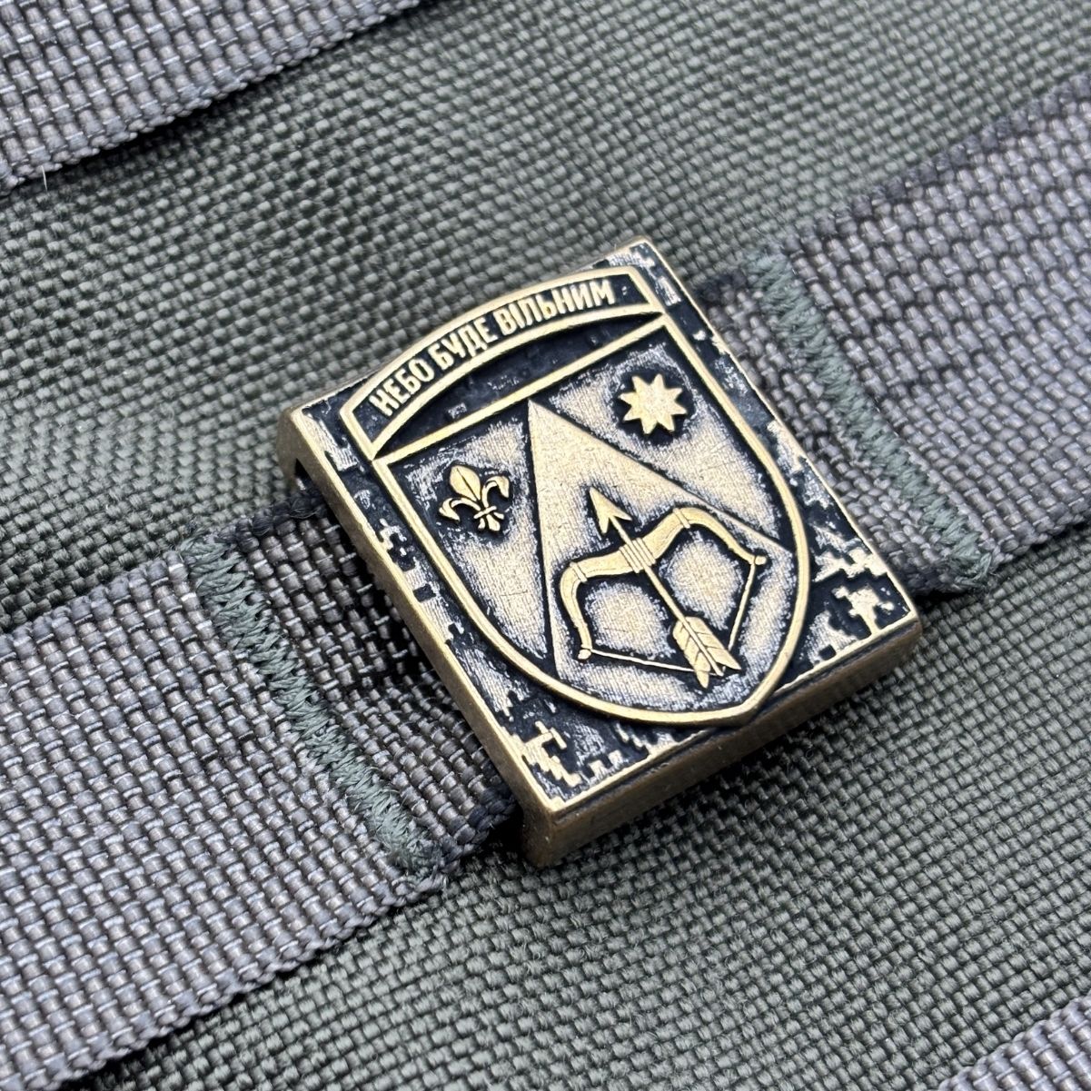 Молле кліпса з емблемою 208 зенітної ракетної бригади